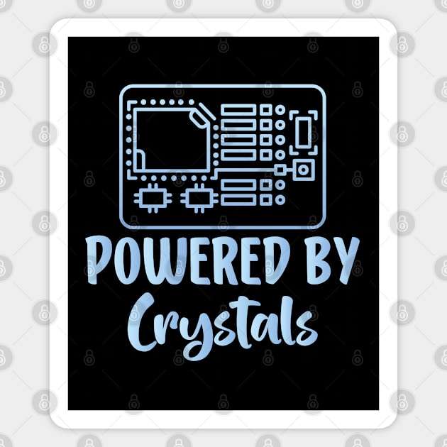 Powered By crystals Magnet by AbstractA